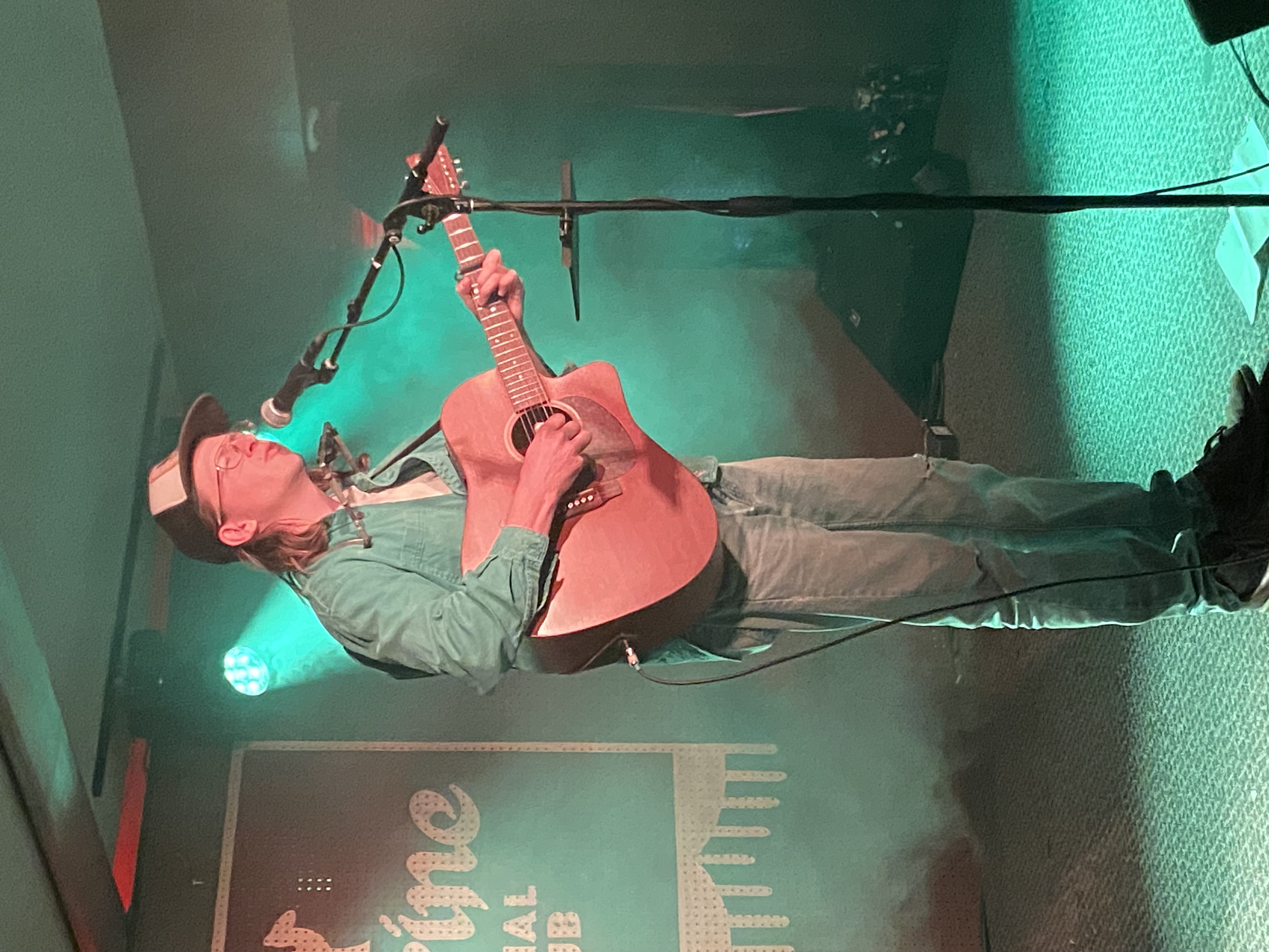 Sam Steffen playing guitar at El Korah Shrine, Boise, ID, 2024